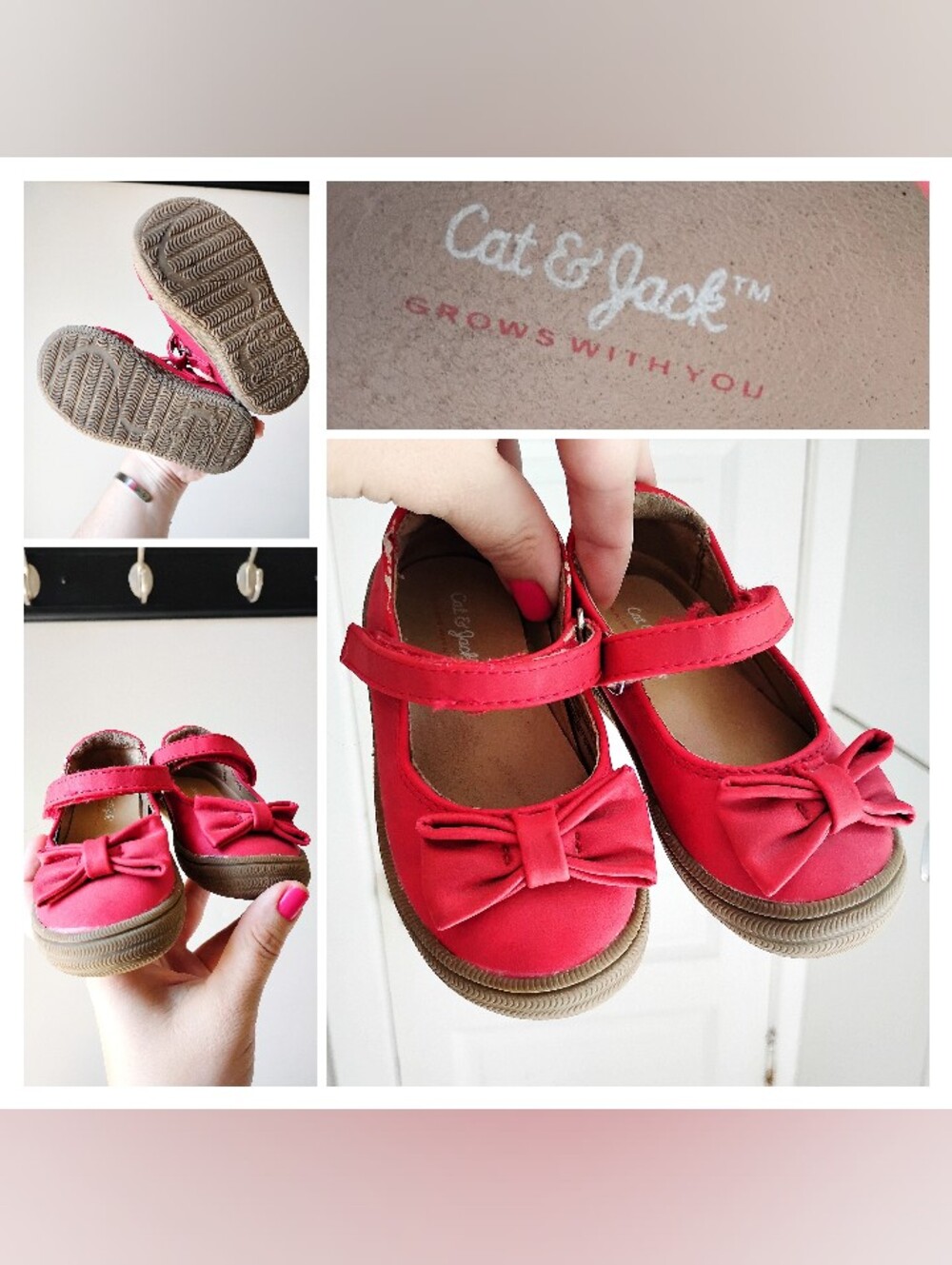 Ladybug Red Baby Bow Mary Jane's